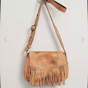 Bed Stu Eastend Crossbody Bag NWT Tan Fringe